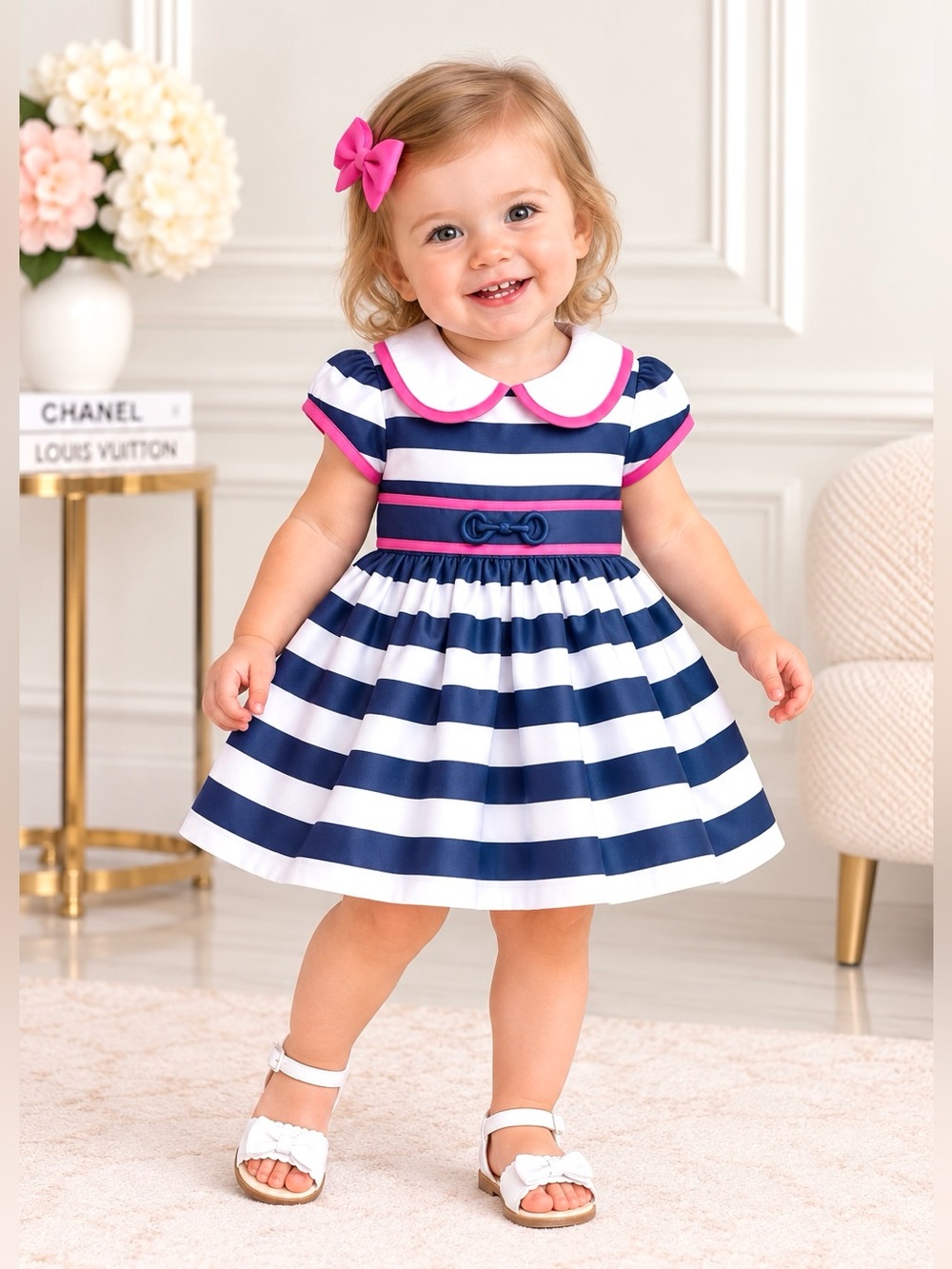 STRIPE LUXURY DRESS - Picture 7 of 7
